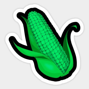 Corn green Sticker